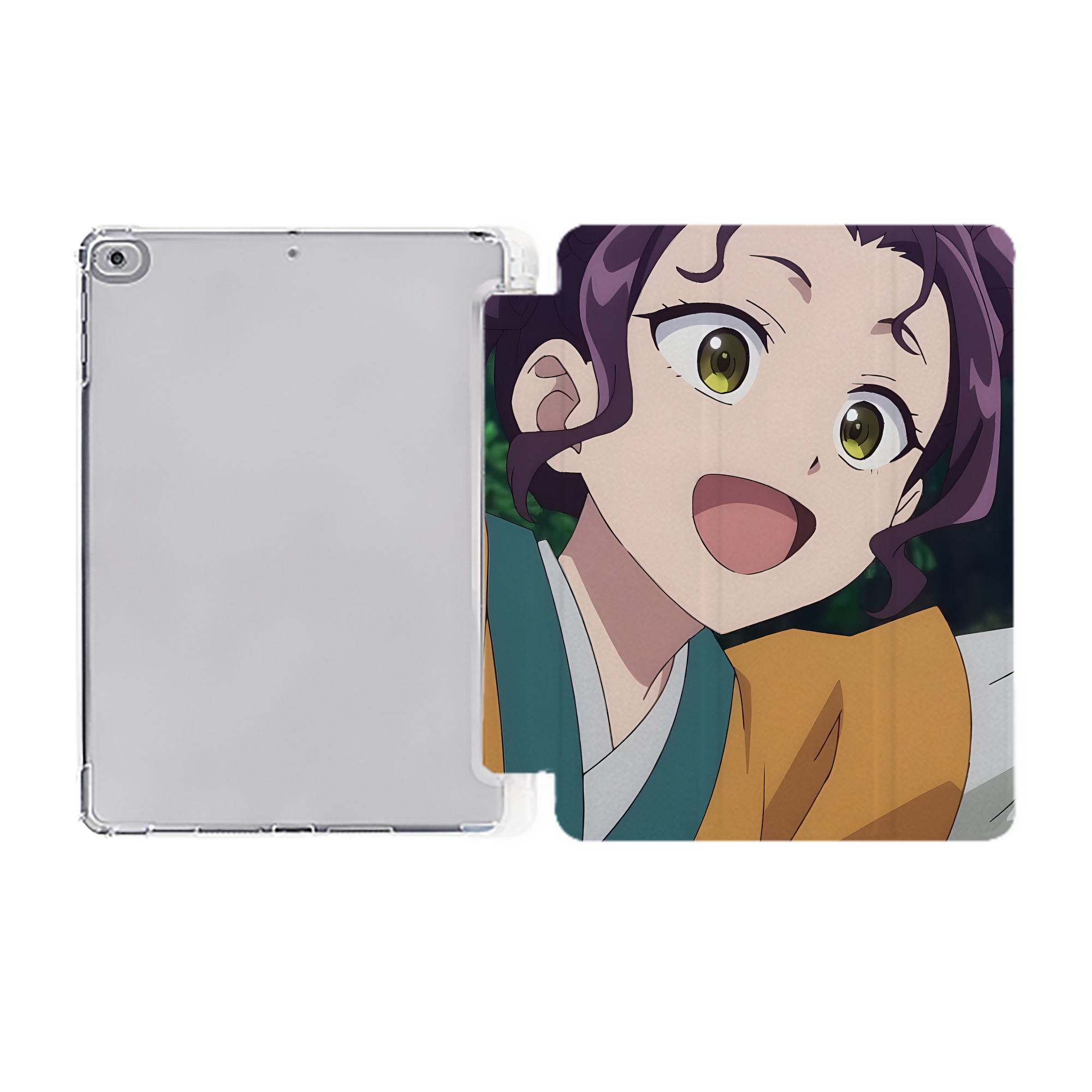 （画像用） 薬屋のひとりごと The Apothecary Diaries IPad ケース ペン収納付き 三つ折りスタンド PUレザー×シリコン 対応機種9.5/10.5/10.9インチ